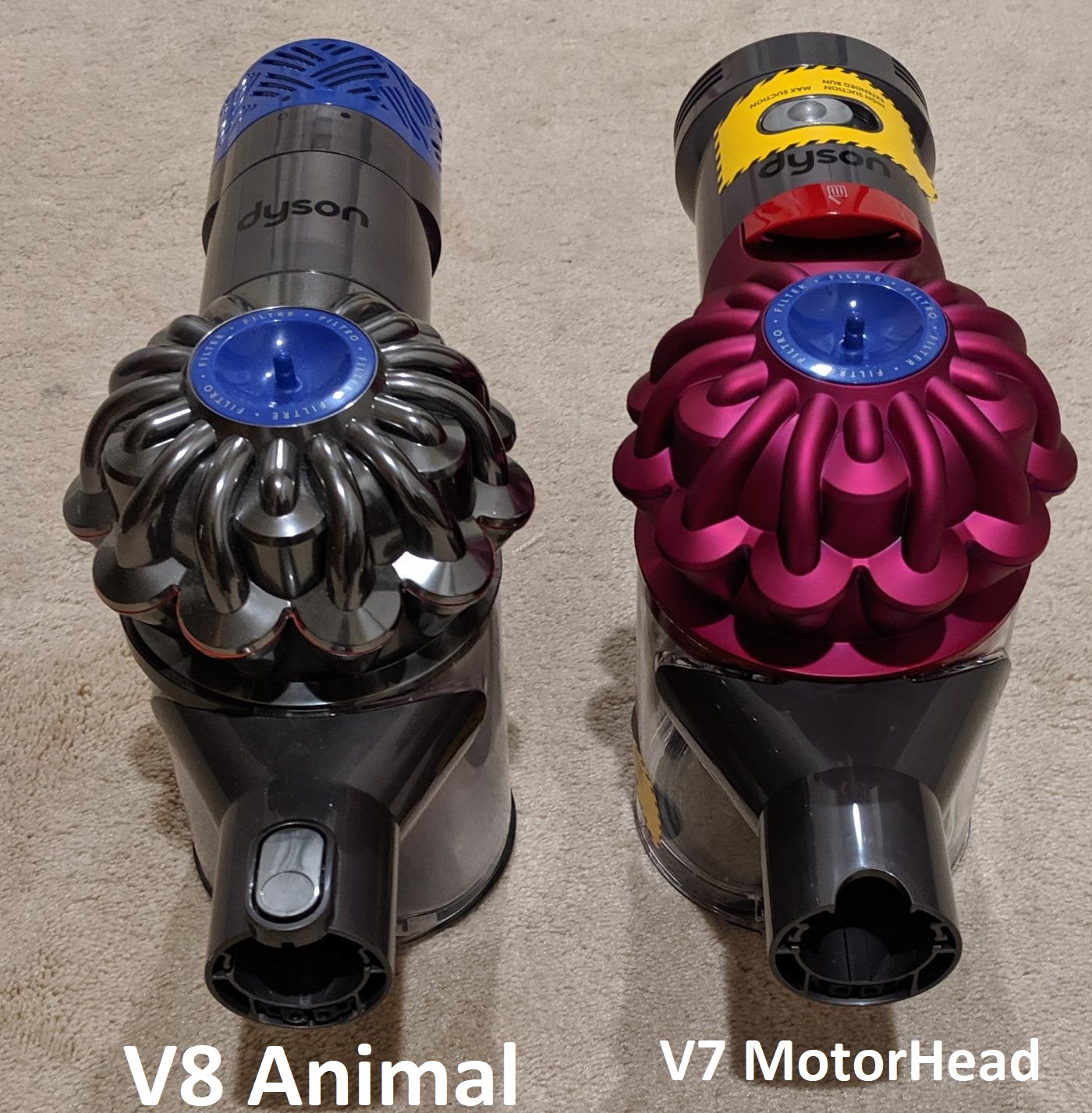 Dyson V7 Motorhead Vs V8 Animal : choisissez la meilleure option – Dyson Guide