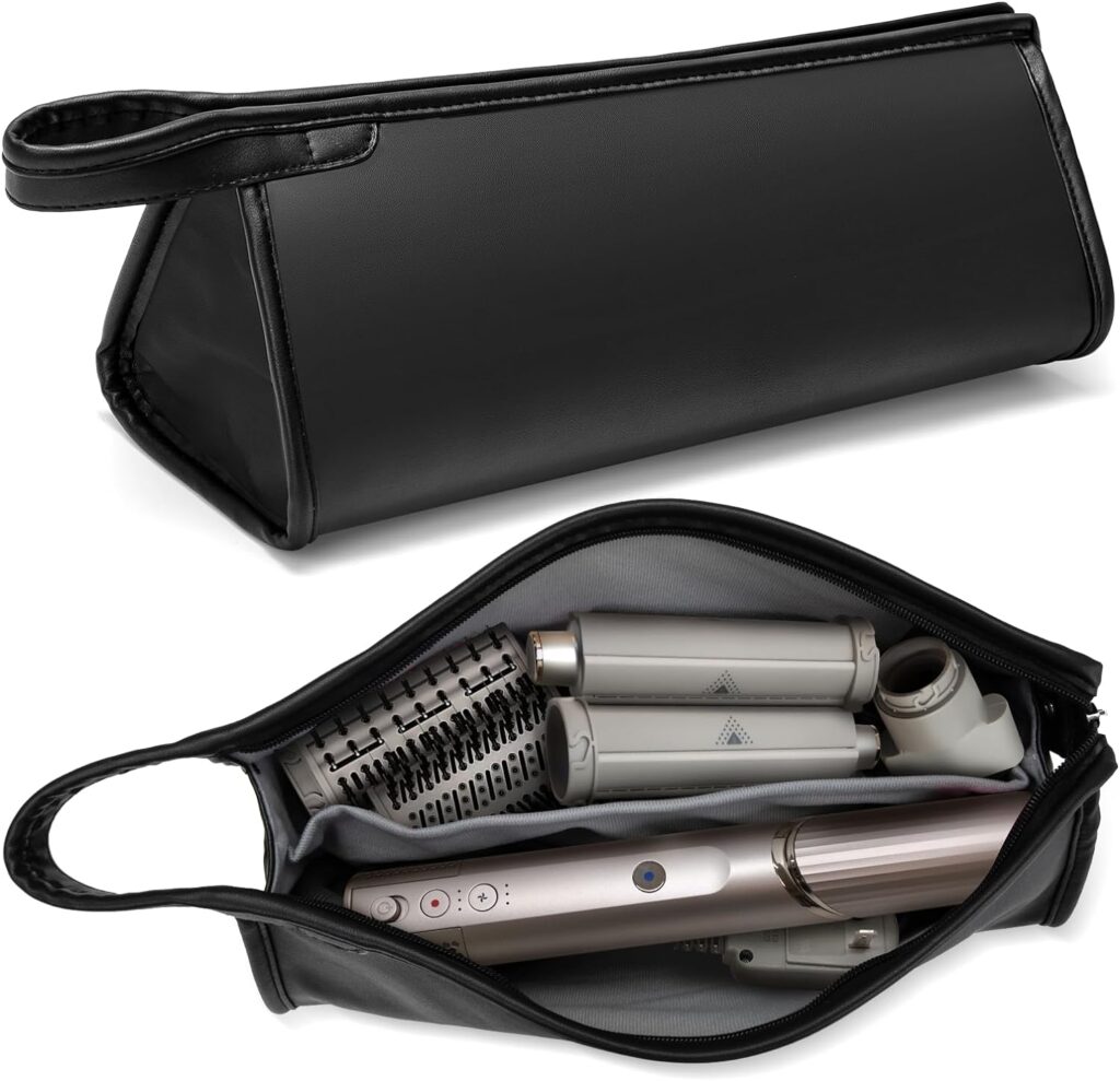 Ideashop Carrying Case for Shark Flexstyle Air Styling  Drying System, Airwrap Travel Case for Dyson Airwrap/Dyson Supersonic Hair Dryer, Portable Travel Storage Bag for Hair Tools Accessories, Black