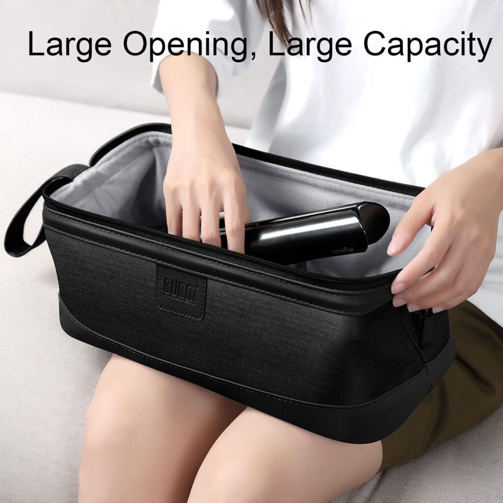 Travel Case for Dyson Airwrap Styler/Shark Flexstyle,Portable Carrying Case for Dyson Supersonic Hair Dryer,Waterproof Anti-Scratch Dustproof Protection Organizer Travel Storage Bag (Black)