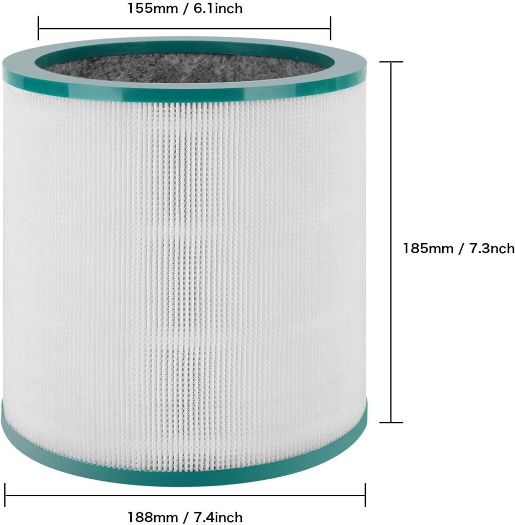 Colorfullife Replacement Air Purifier Filter for Dyson Tower Purifier Pure Cool Link TP01, TP02, TP03, BP01, Compare to Part 968126-03