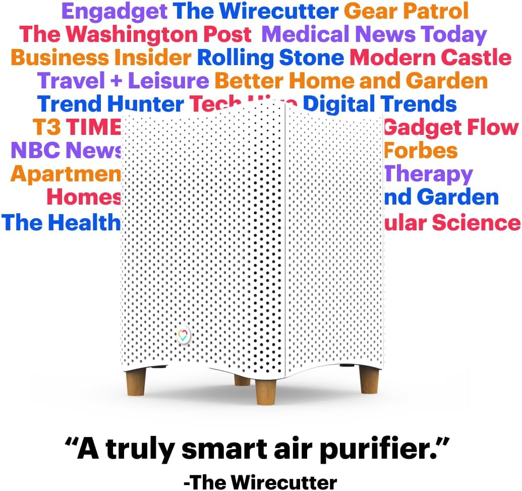 MILA Air Purifier for Large Room, Home | Heavy Duty Carbon Filter (1.25lbs) | Overreactor Filter | HEPA Air Filter 99.995% |Remove Odors VOCs Pollen Bacteria Virus Dust Formaldehyde | WiFi Auto Mode